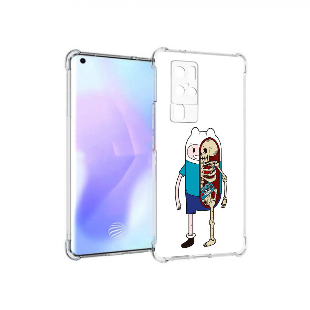 

Чехол MyPads Tocco для Vivo X50 Pro Финн скелет (PT226970.404.187), Прозрачный, Tocco