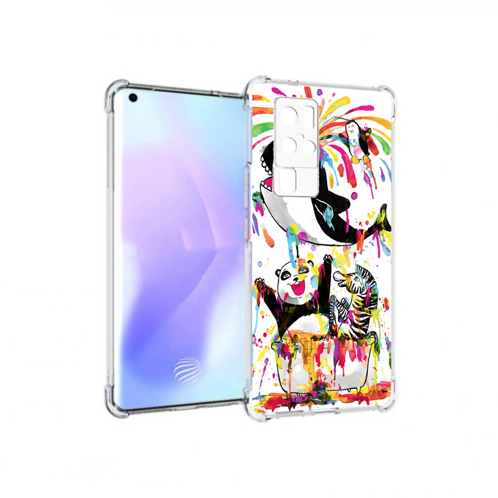 

Чехол MyPads Tocco для Vivo X50 Pro Хиппи кит (PT226970.404.191), Прозрачный, Tocco