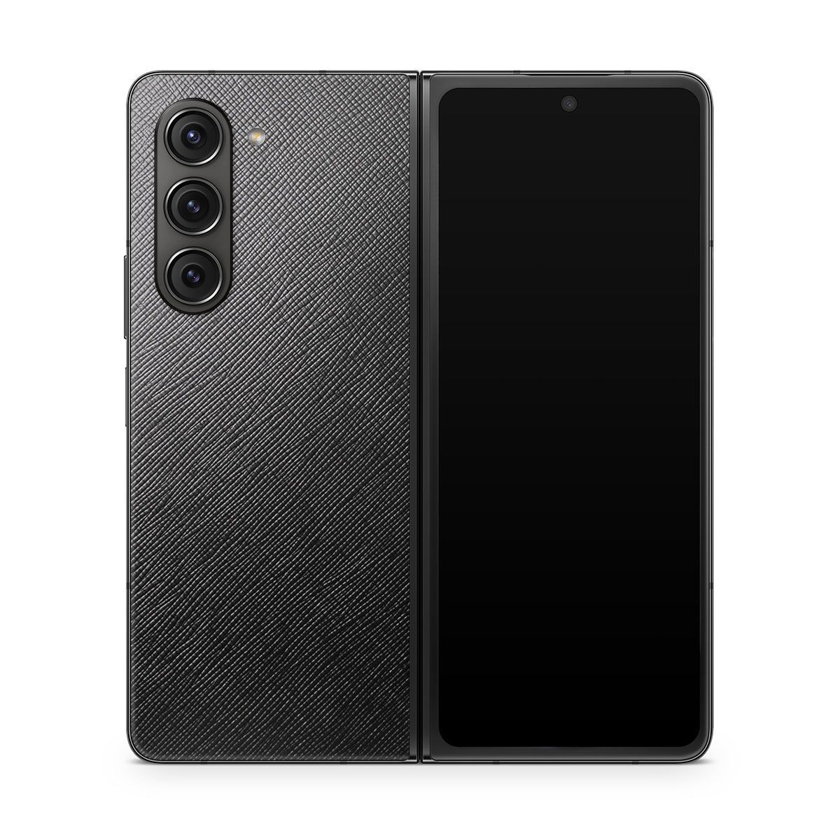 

Наклейка Glueskin из натуральной кожи Saffiano для Samsung Galaxy Z Fold 5, Черный