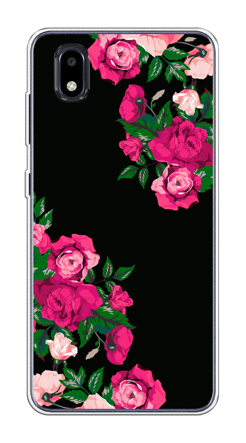 

Чехол на ZTE Blade A3 (2020) "Розы фуксия", Черный;розовый;зеленый, 133650-1