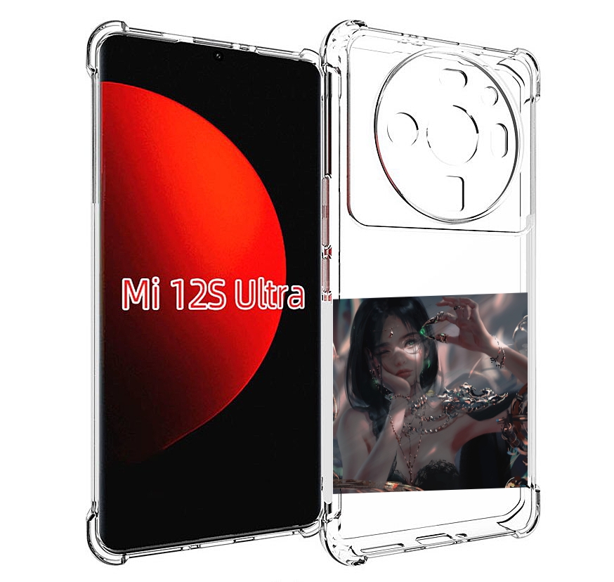 

Чехол MyPads девушка-с-алмазом для Xiaomi 12S Ultra, Прозрачный, Tocco