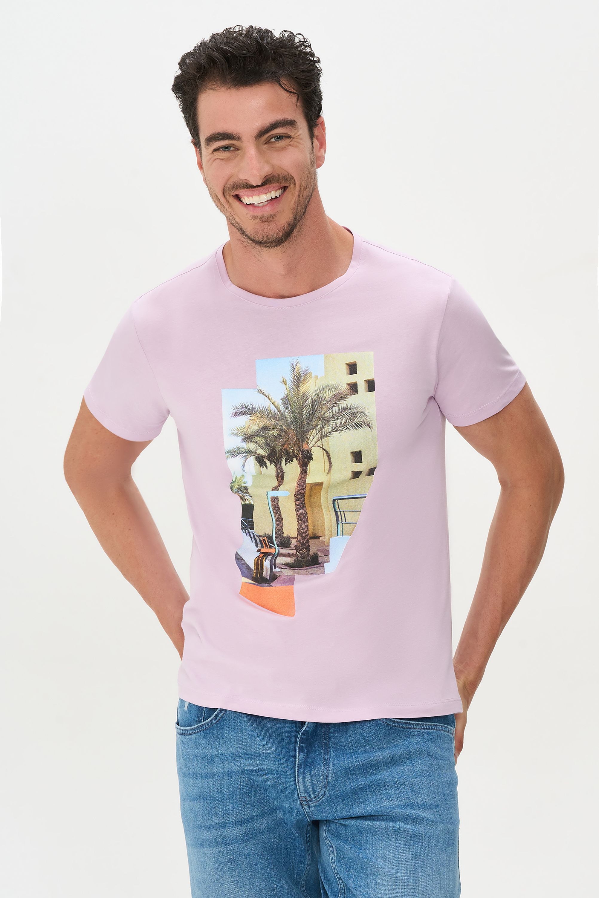 

Футболка мужская Cacharel G051SZ0110SANDY фиолетовая 2XL, Фиолетовый, G051SZ0110SANDY