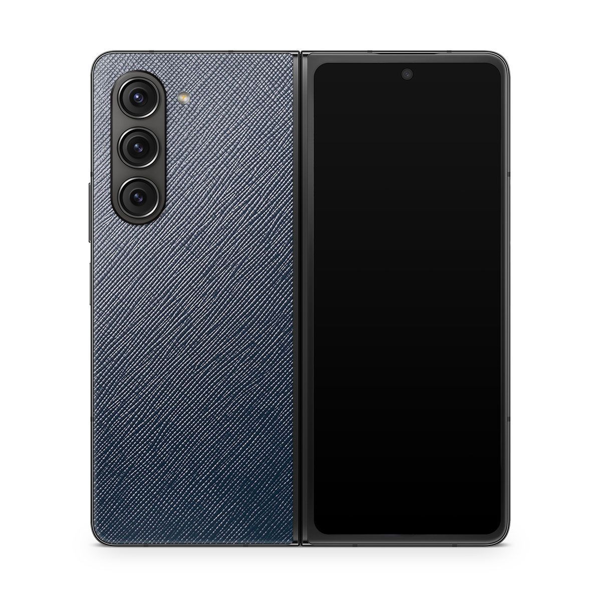 

Наклейка Glueskin из натуральной кожи Saffiano для Samsung Galaxy Z Fold 5, Синий