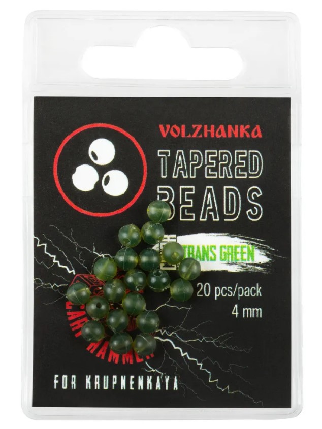 

Бусина с конусным отверстием "Volzhanka Tapered Beads 4мм ", Зеленый