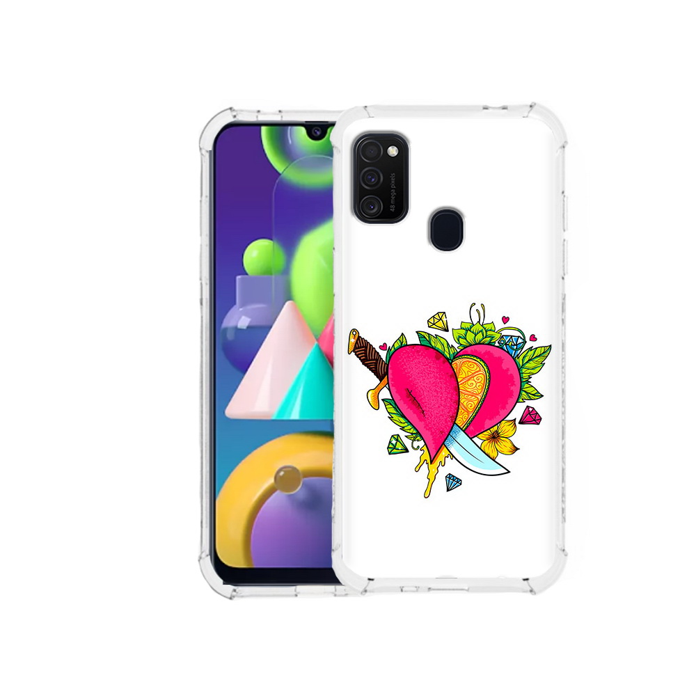 

Чехол MyPads Tocco для Samsung Galaxy M21 Фруктовое сердце (PT147110.591.188), Прозрачный, Tocco