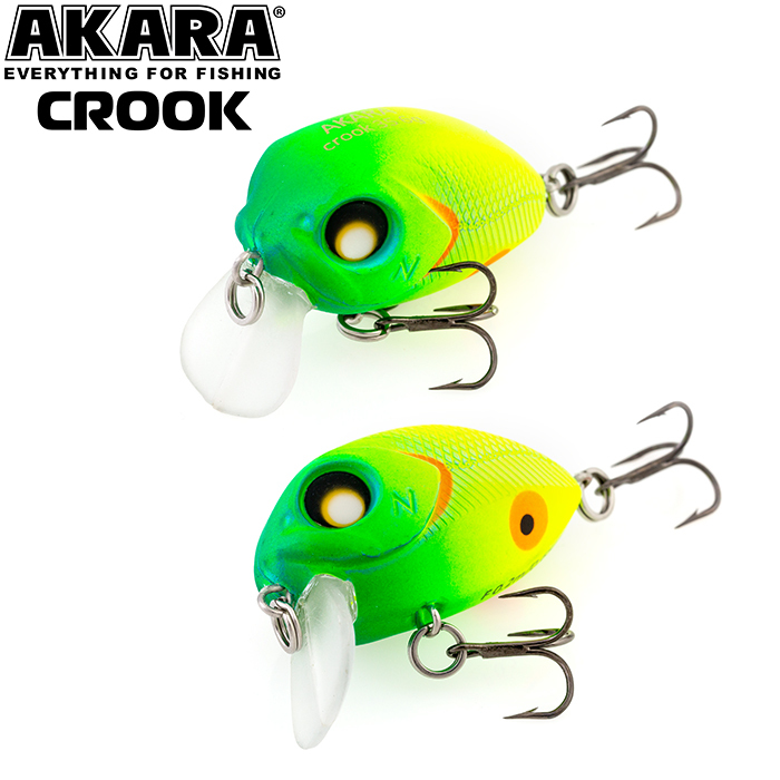 

Воблер Akara Crook 35F 6 гр 1/5 oz 1,4 in A120, Разноцветный, Crook