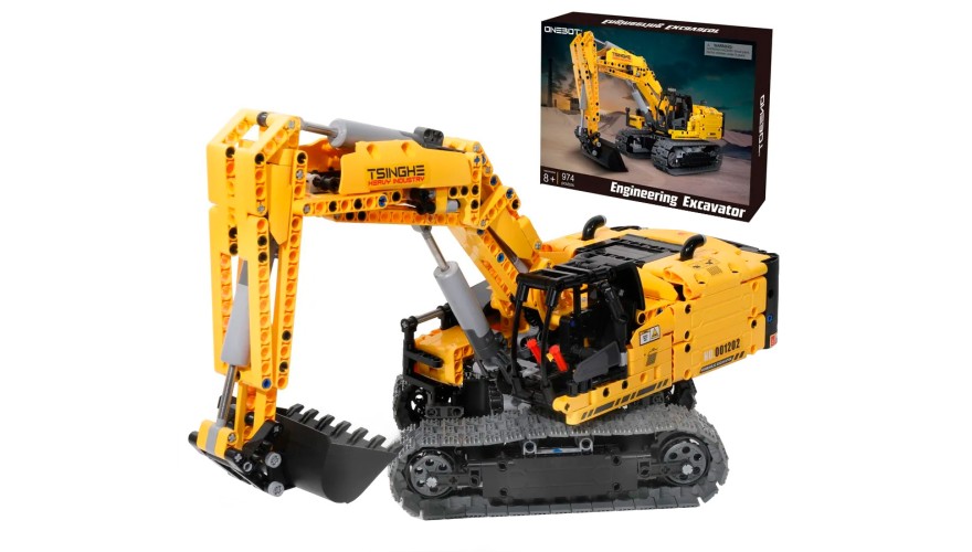 Конструктор Onebot Engineering Excavator OBWJJ57AIQI huina 1703 1 50 cars trucks toy diecast excavator model engineering vehicle alloy excavator tractor truck toys for boys kids toy