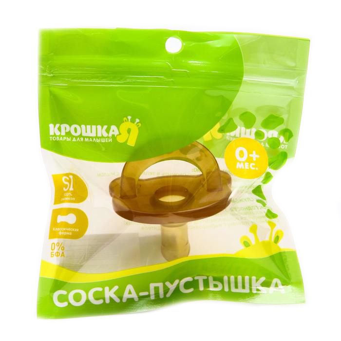 

Пустышка цельносиликоновая, от 0 мес., классическая, «Мишка»
