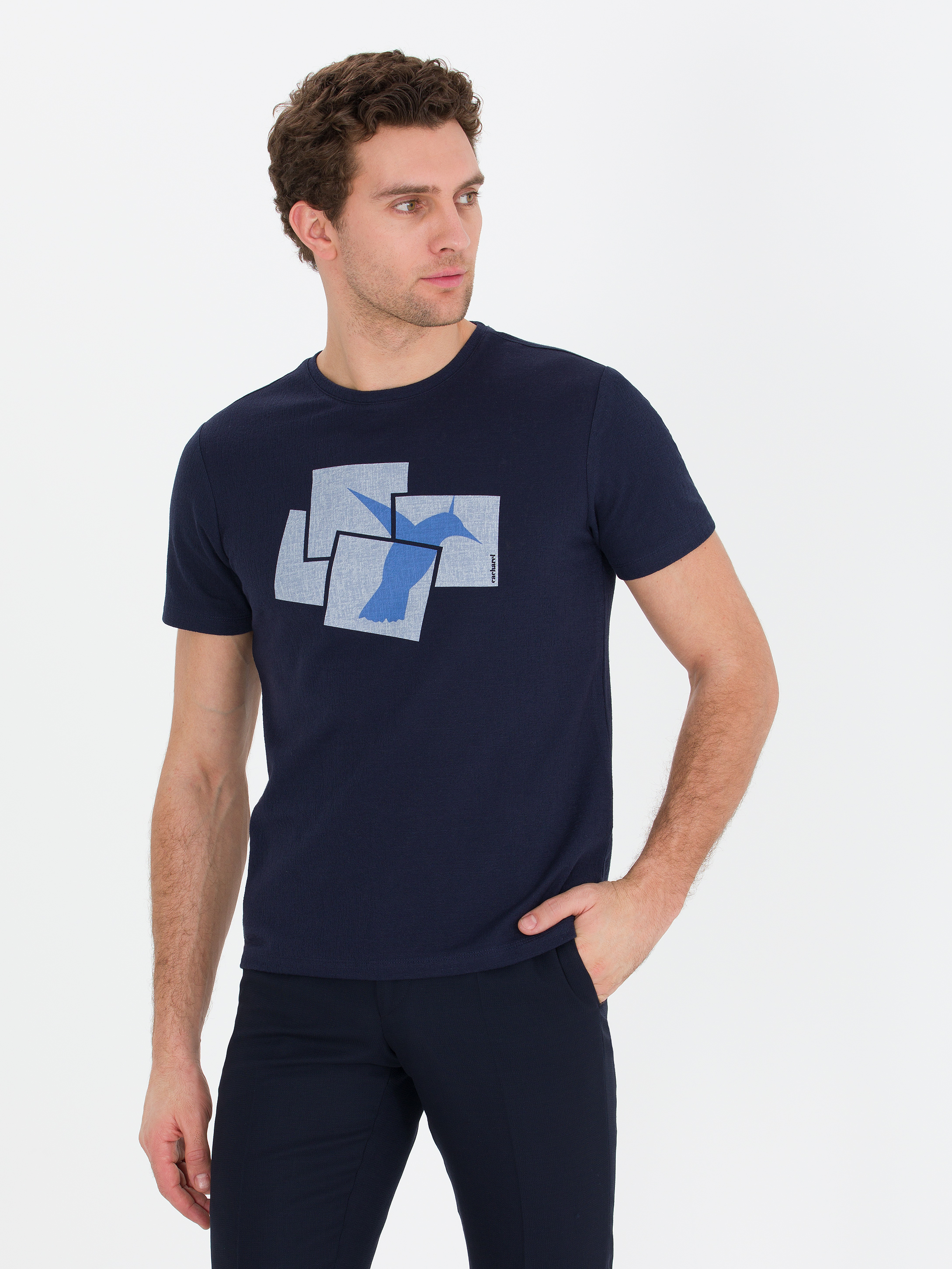 

Футболка мужская Cacharel G051SZ0110SPEER синяя M, Синий, G051SZ0110SPEER