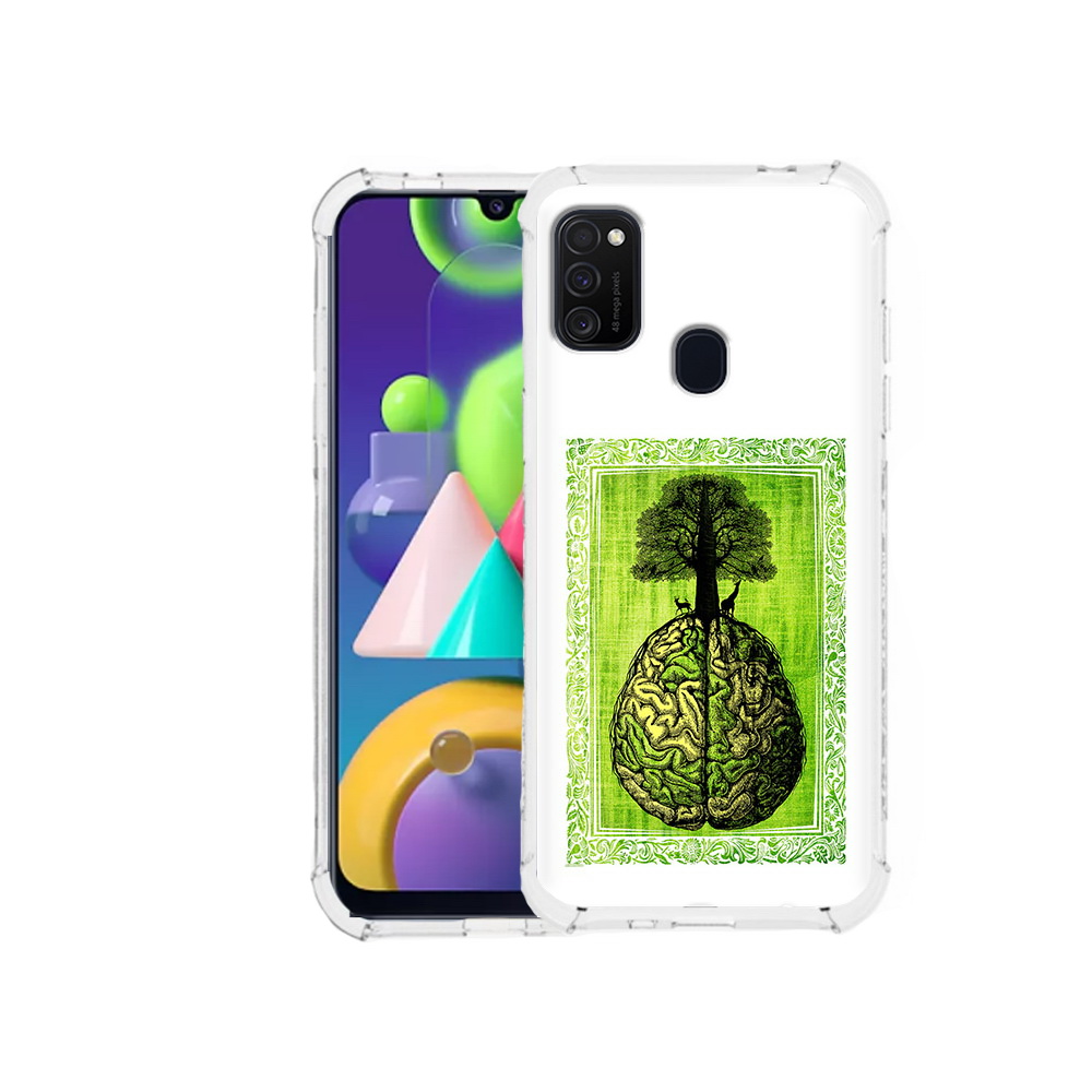 Чехол MyPads Tocco для Samsung Galaxy M21 абстракция здоровый мозг (PT147110.591.211)