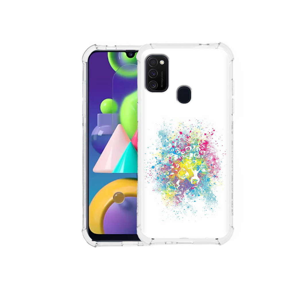

Чехол MyPads Tocco для Samsung Galaxy M21 акварель абстракция (PT147110.591.214), Прозрачный, Tocco