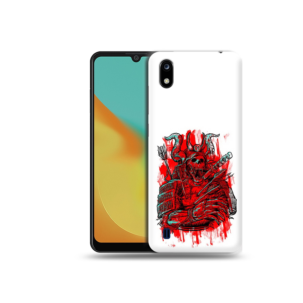 

Чехол MyPads Tocco для ZTE Blade A7 красный скелет воин (PT136477.473.413), Прозрачный, Tocco