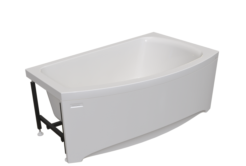 Акриловая ванна Радомир Мэри 140х80 правая, каркас, фронтальная панель/2-78-0-2-1-251