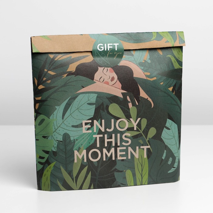 

Пакет упаковочный «Enjoy this moment», 20 × 30 × 5 см, Коллекция упаковки Girl style