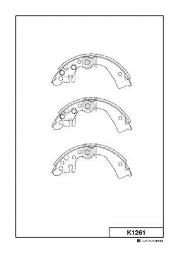 

Колодки тормозные барабанные\ Nissan March/Note 1.0-1.4 05-12 KASHIYAMA K1261 K1261-01