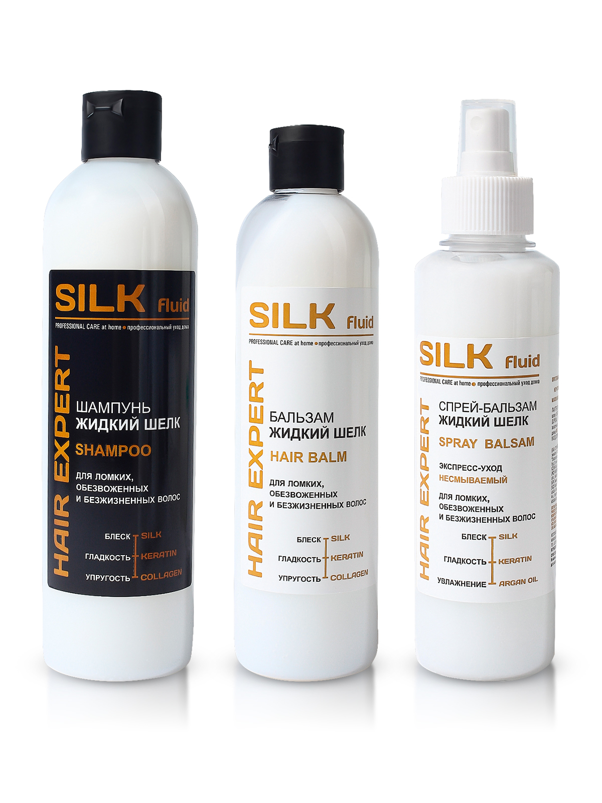 

Женский подарочный набор для волос ЭКСКЛЮЗИВКОСМЕТИК-М с кератином 3 предмета, ZHSH