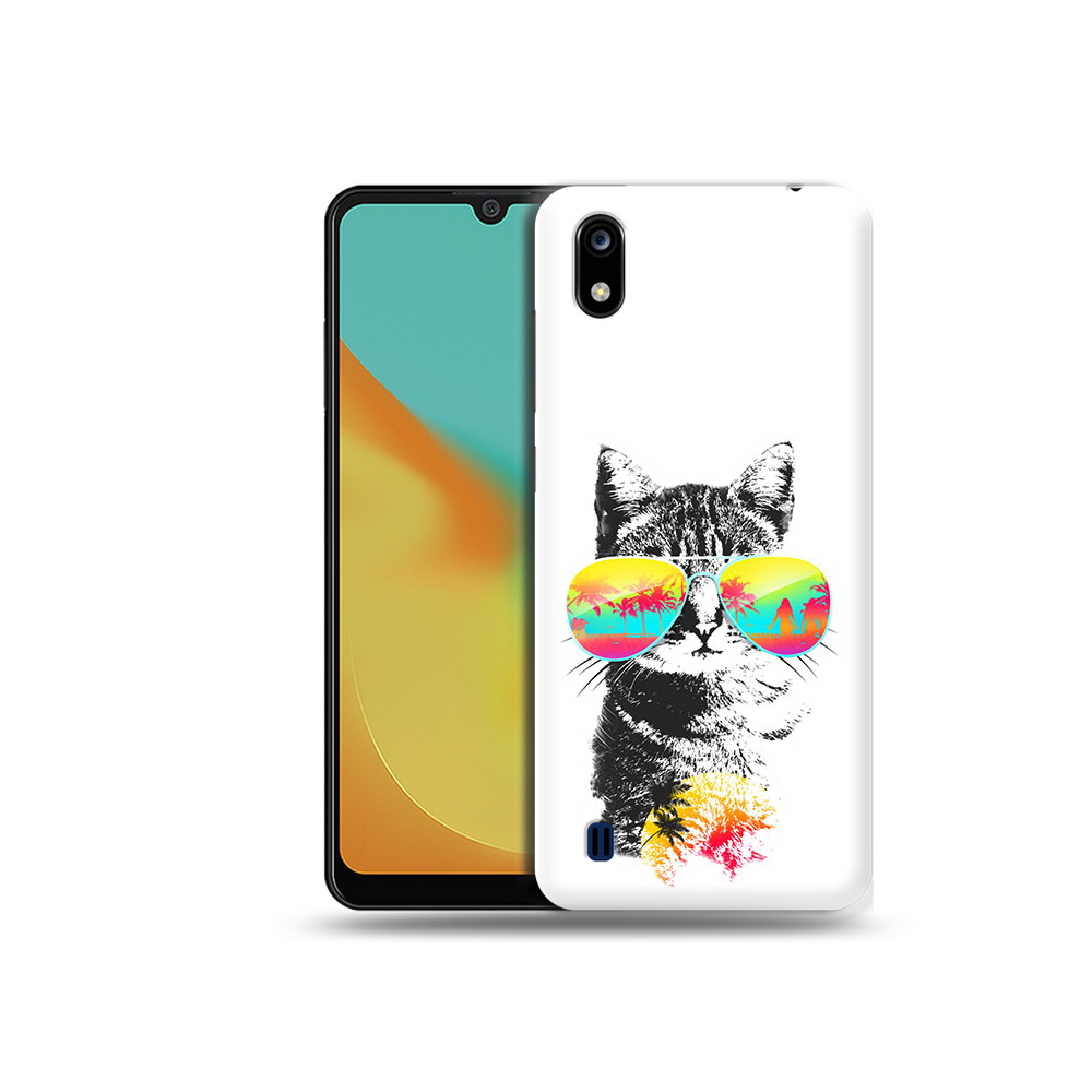 

Чехол MyPads Tocco для ZTE Blade A7 крутой кот (PT136477.473.425), Прозрачный, Tocco