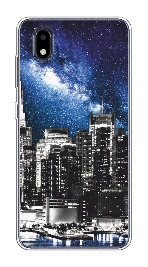 

Чехол на ZTE Blade A3 (2020) "Космический Нью-Йорк", Синий;серый, 133650-1