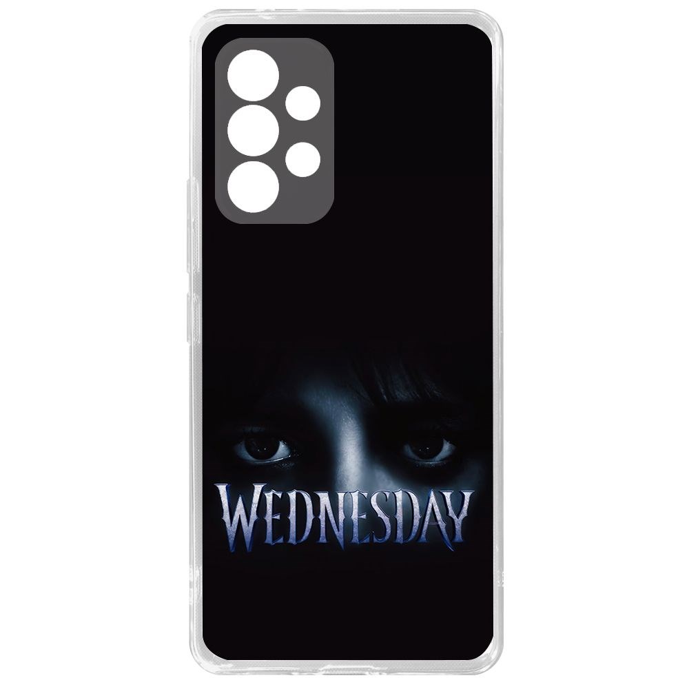 

Чехол-накладка Уэнсдей Аддамс - Логотип для Samsung Galaxy A53 5G (A536), Прозрачный