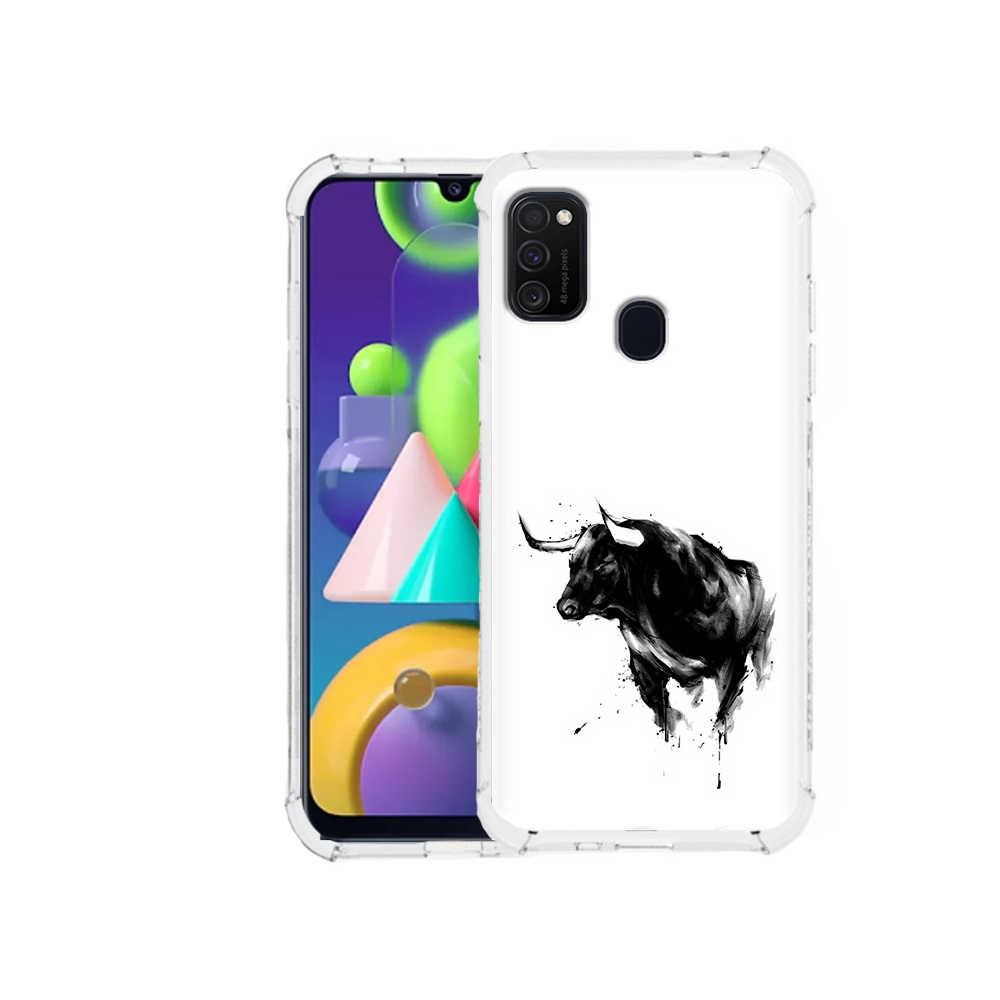 

Чехол MyPads Tocco для Samsung Galaxy M21 бык (PT147110.591.254), Прозрачный, Tocco