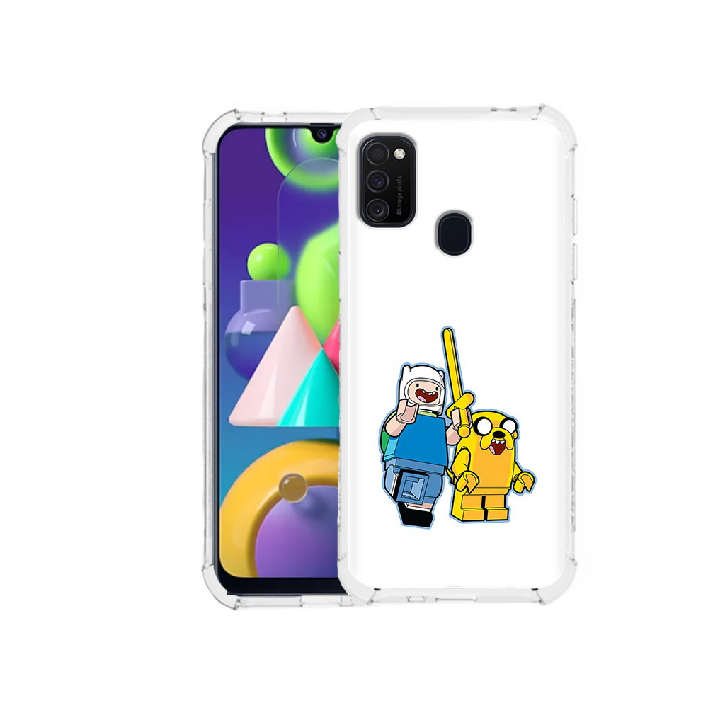 

Чехол MyPads Tocco для Samsung Galaxy M21 время приключений лего (PT147110.591.274), Прозрачный, Tocco