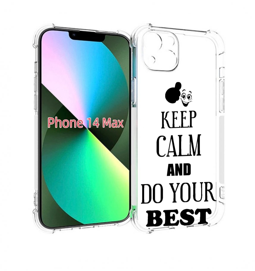 

Чехол MyPads keep-calm-and для iPhone 14 Plus (6.7), Прозрачный, Tocco