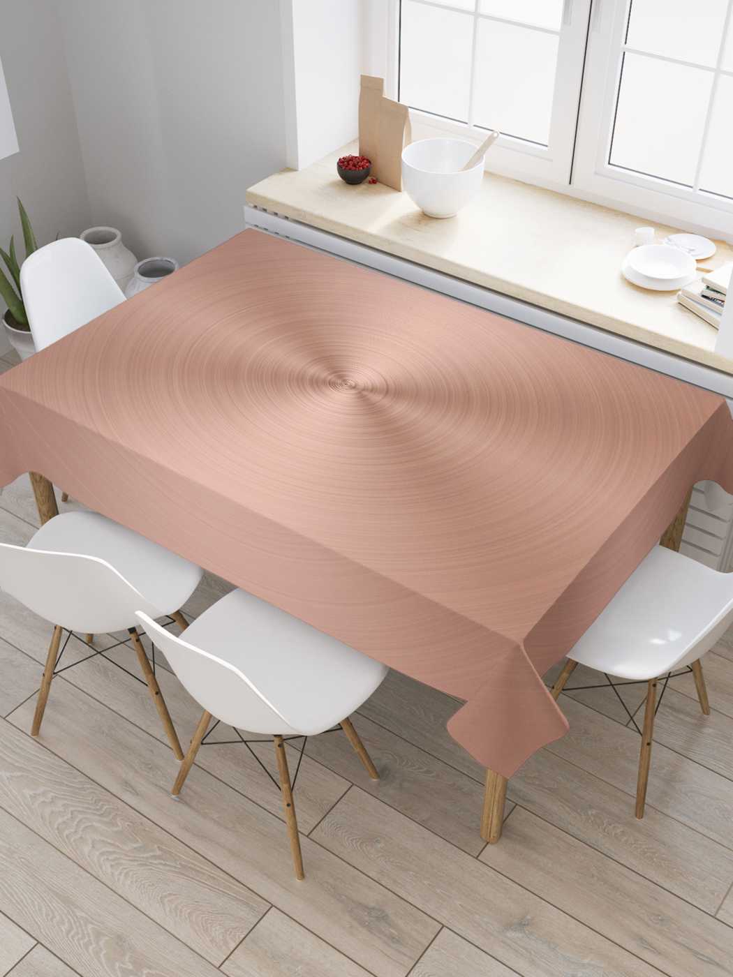 

Скатерть прямоугольная JoyArty "Металлические выпуклости" из сатена, 120x145 см, Металлические выпуклости