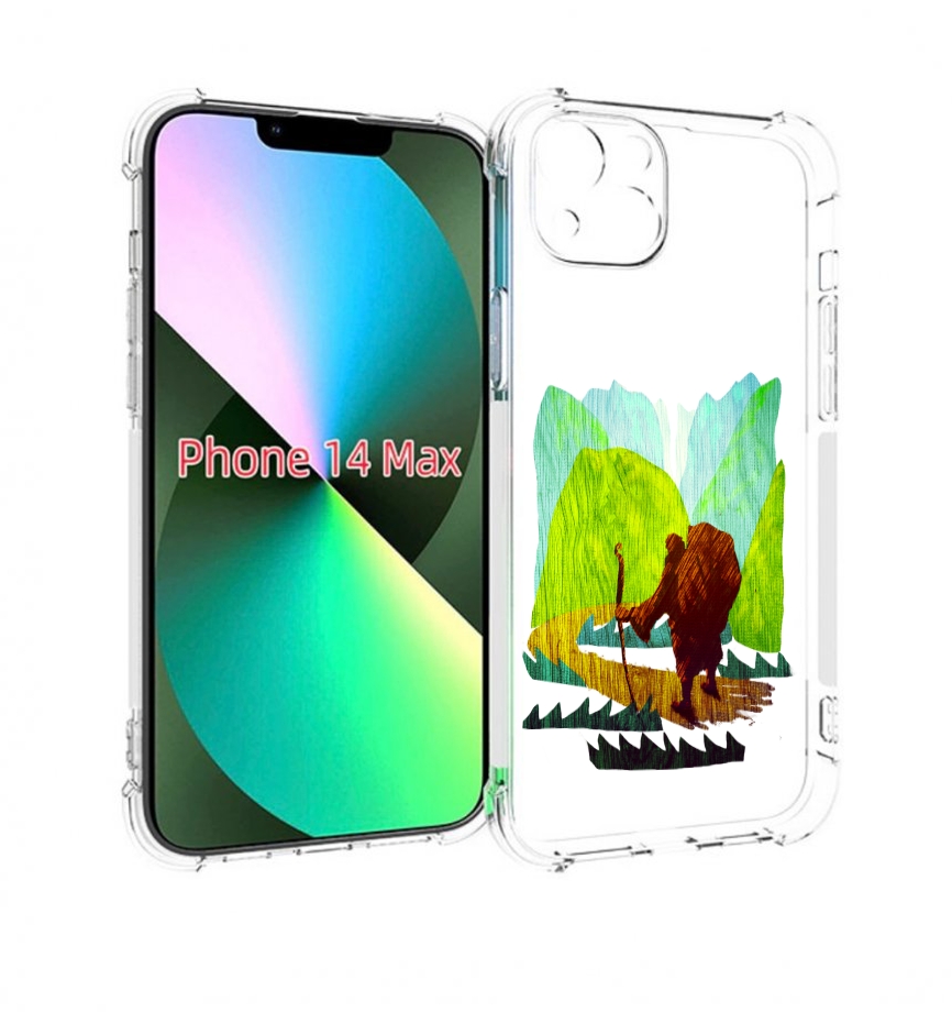 

Чехол MyPads Лесная тропа для iPhone 14 Plus (6.7), Прозрачный, Tocco