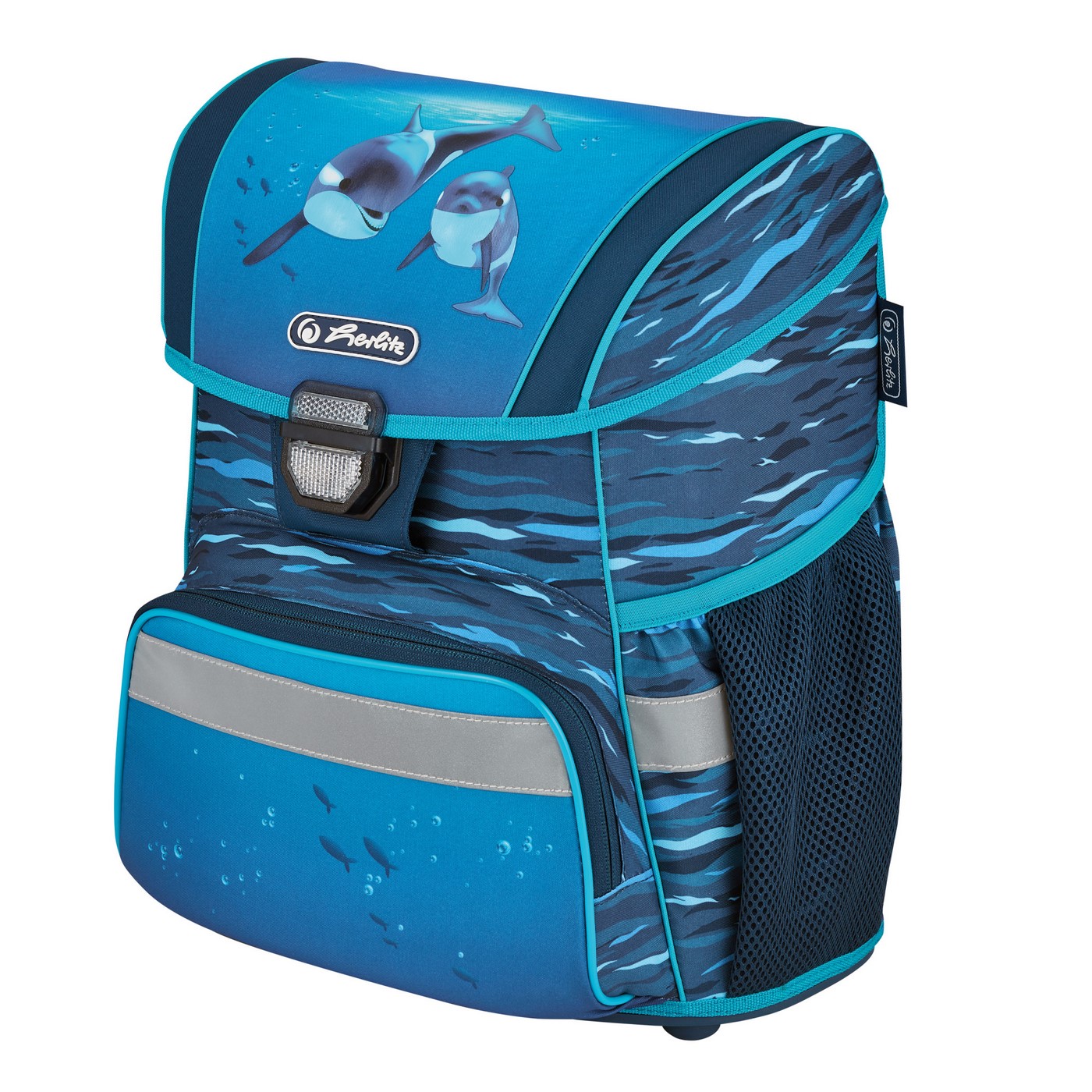

Ранец школьный Herlitz Loop Oceanside, Дельфин, синий