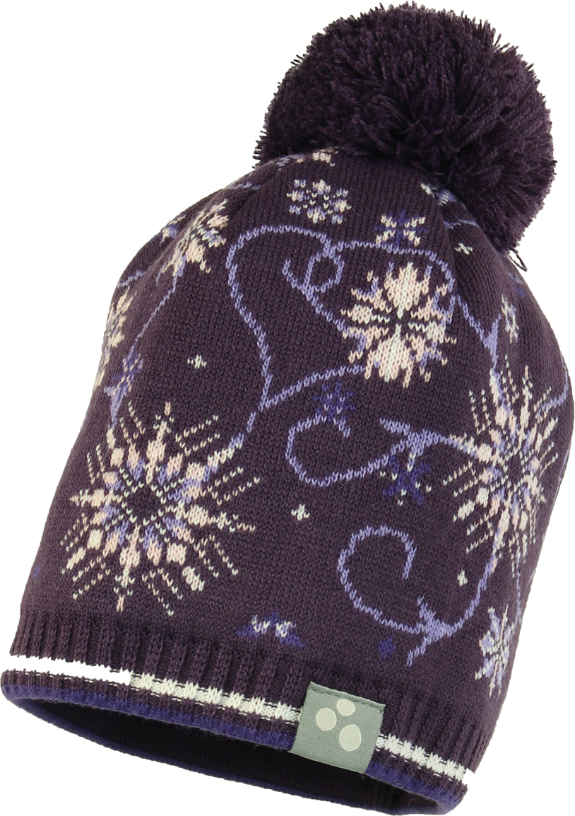 

Вязаная шапка Huppa Flake 2 94273, dark lilac pattern р.S, Фиолетовый, Flake 2