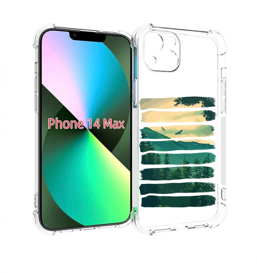 

Чехол MyPads Лесная чаща для iPhone 14 Plus (6.7), Прозрачный, Tocco