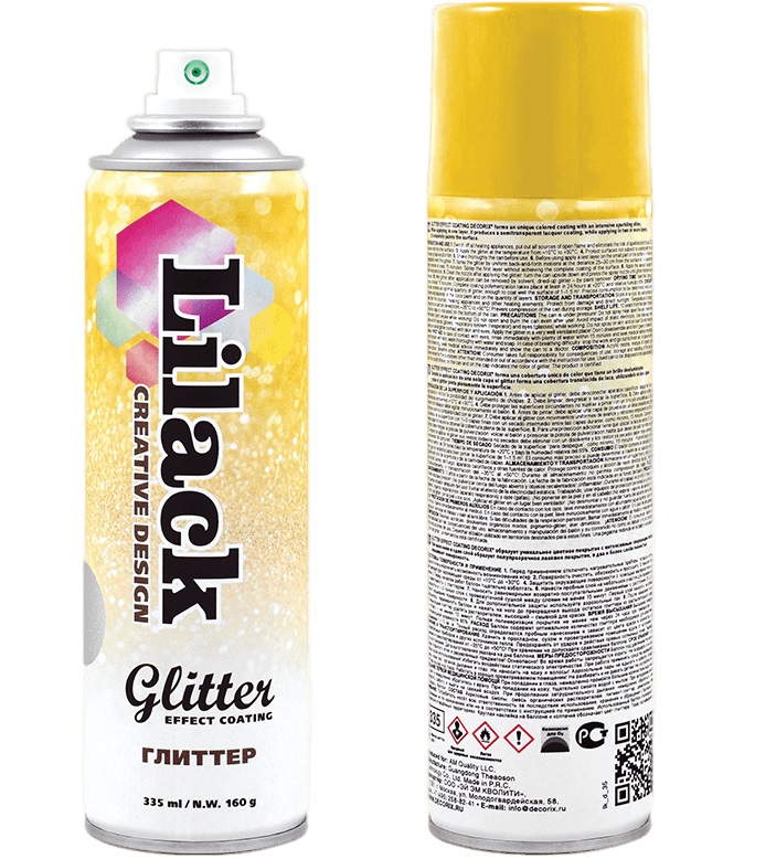 Глиттер DECORIX Glitter Effect Coating Lilack, сверкающее серебро, 335 мл жидкие перламутровые тени для век glitter bomb оттенок new york 4 5 мл