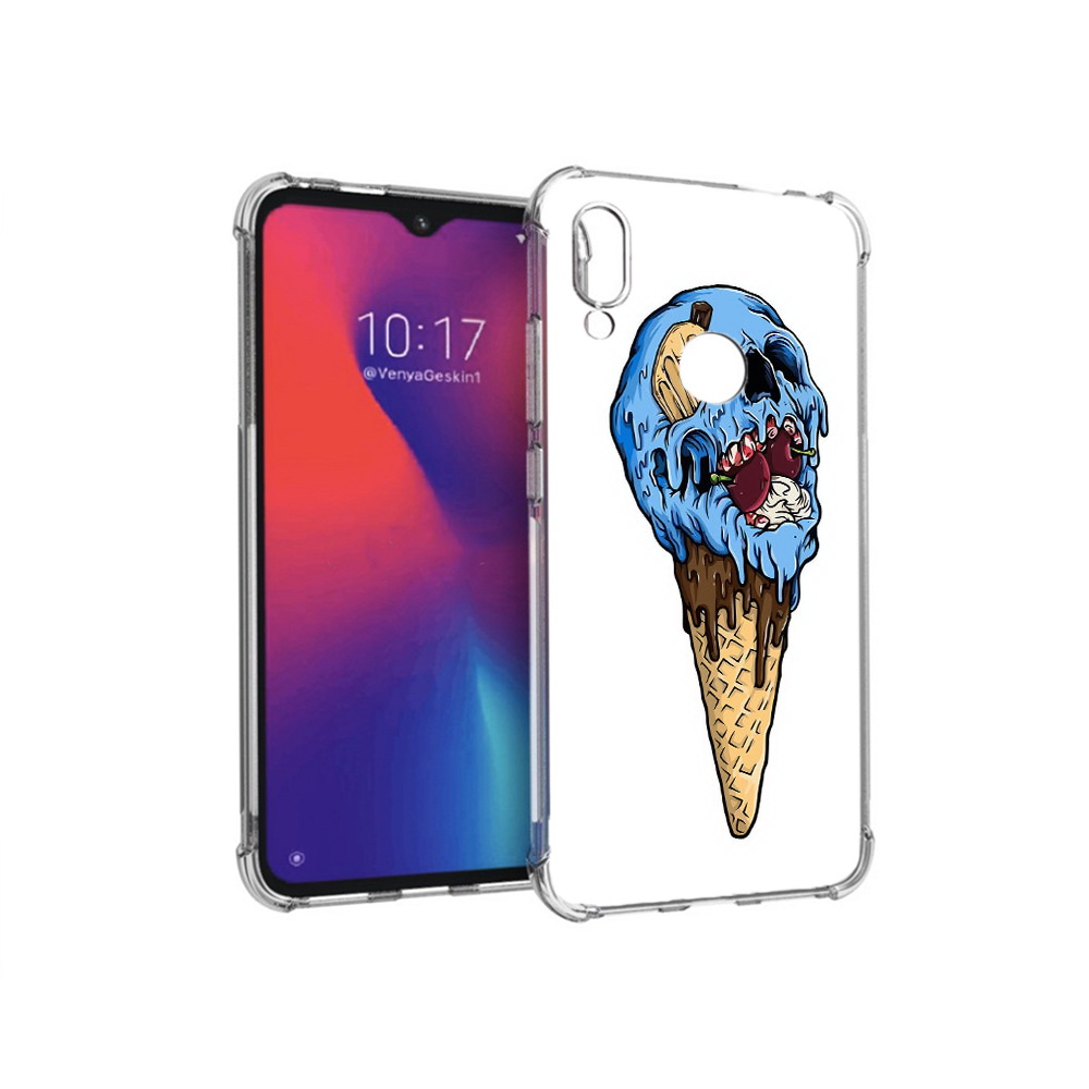 

Чехол MyPads Tocco для Xiaomi Redmi Note 7 мороженное череп (PT125338.275.484), Прозрачный, Tocco