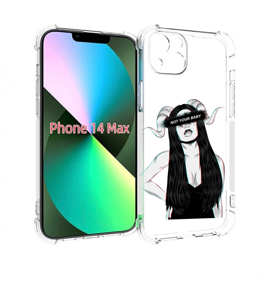 

Чехол MyPads not-your для iPhone 14 Plus (6.7), Прозрачный, Tocco
