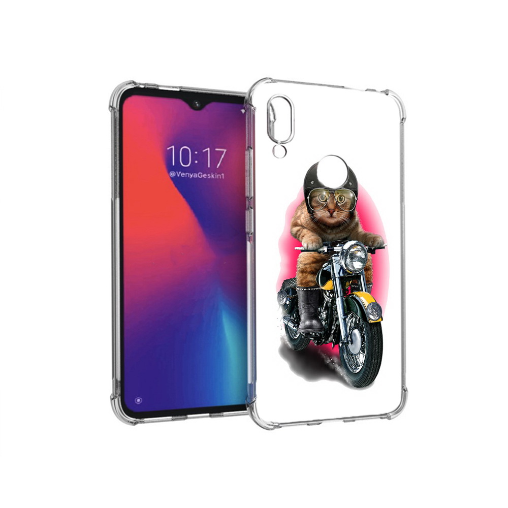 

Чехол MyPads Tocco для Xiaomi Redmi Note 7 мото-кот (PT125338.275.485), Прозрачный, Tocco