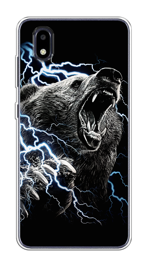

Чехол на ZTE Blade A3 (2020) "Гроза и медведь", Черный;серый;серебристый, 133650-1
