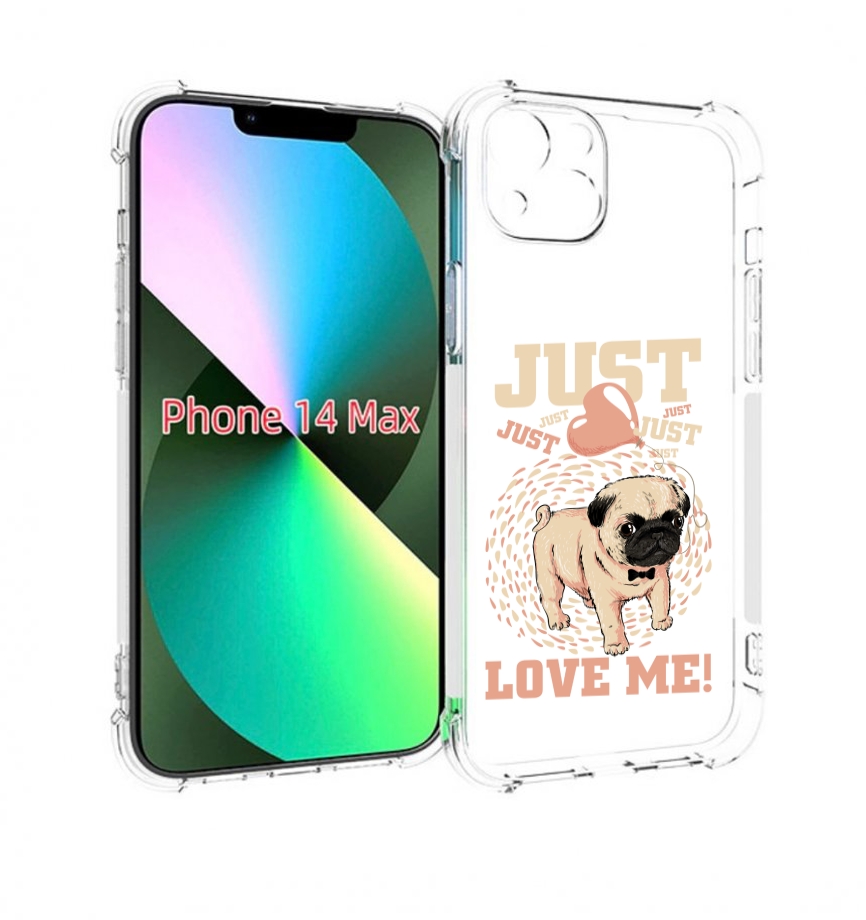 

Чехол MyPads Люби меня для iPhone 14 Plus (6.7), Прозрачный, Tocco