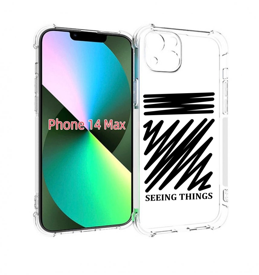 

Чехол MyPads seeing-things для iPhone 14 Plus (6.7), Прозрачный, Tocco