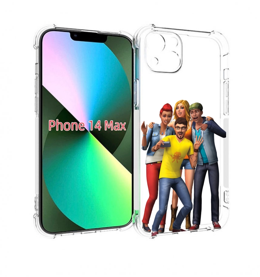 

Чехол MyPads sims для iPhone 14 Plus (6.7), Прозрачный, Tocco