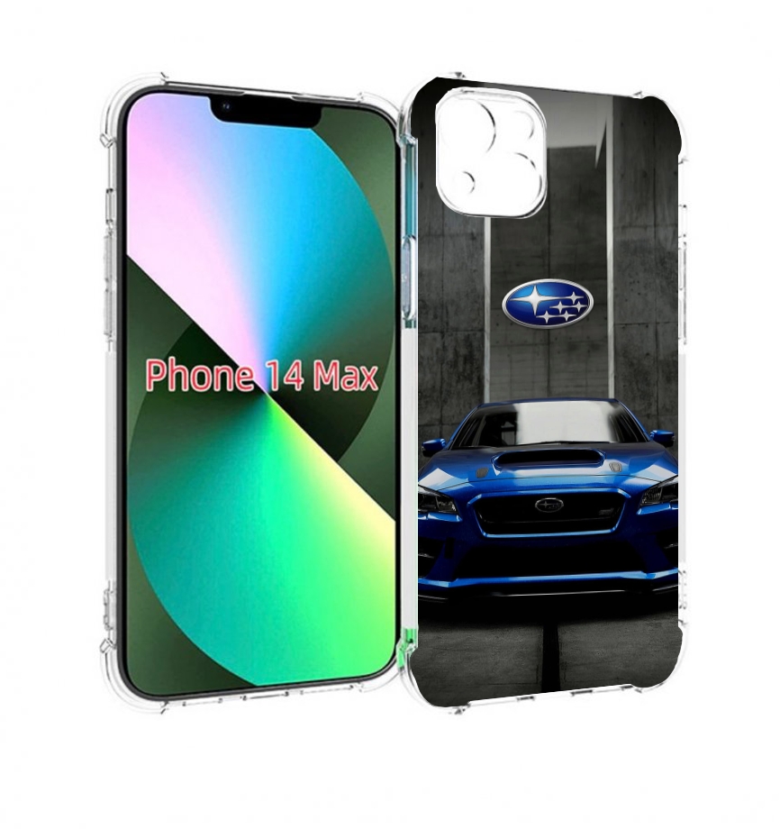 

Чехол MyPads subaru 1 мужской для iPhone 14 Plus (6.7), Прозрачный, Tocco