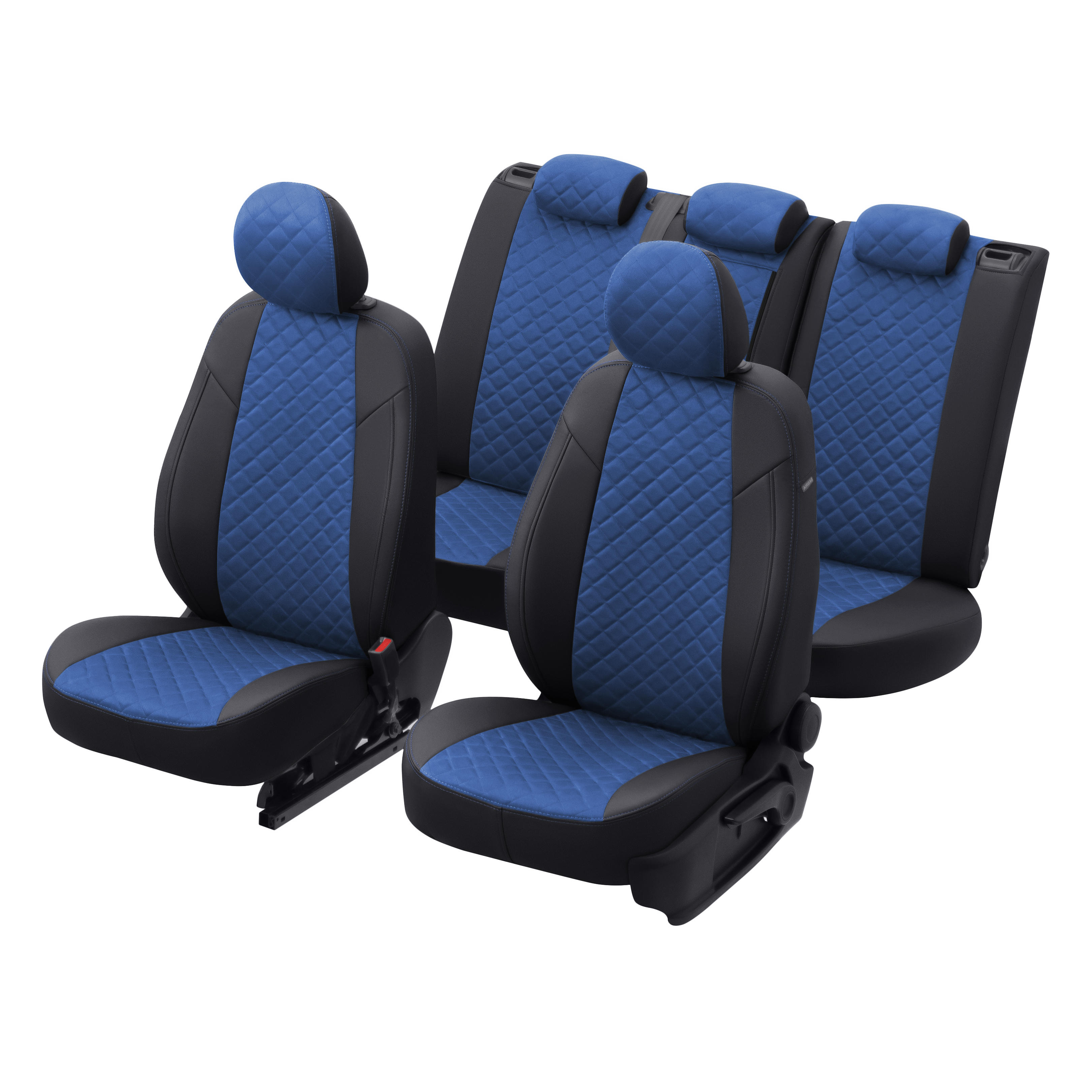 

Авточехлы Haval Jolion I с 20г. Автопилот Алькантара ромб черный+синий, hava-jolion-model