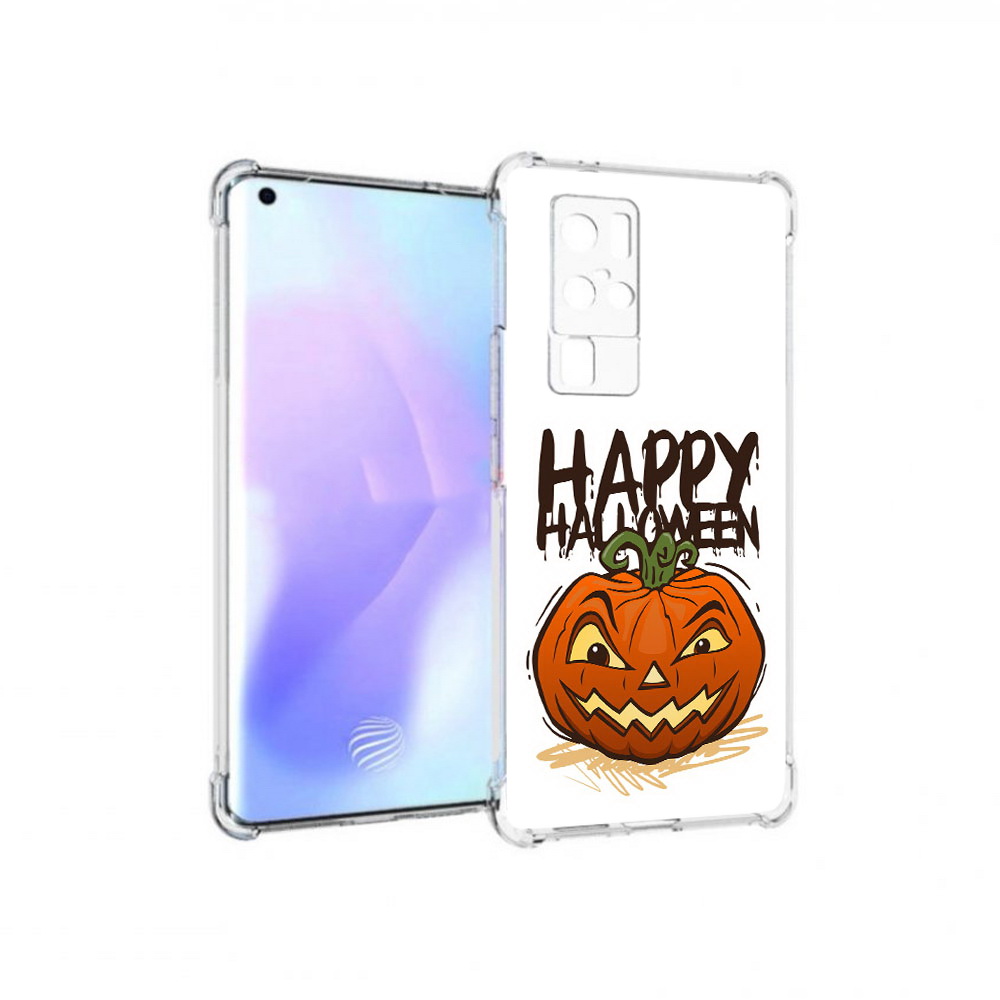 

Чехол MyPads Tocco для Vivo X50 Pro Хэллоуин счастливый (PT226970.404.195), Прозрачный, Tocco
