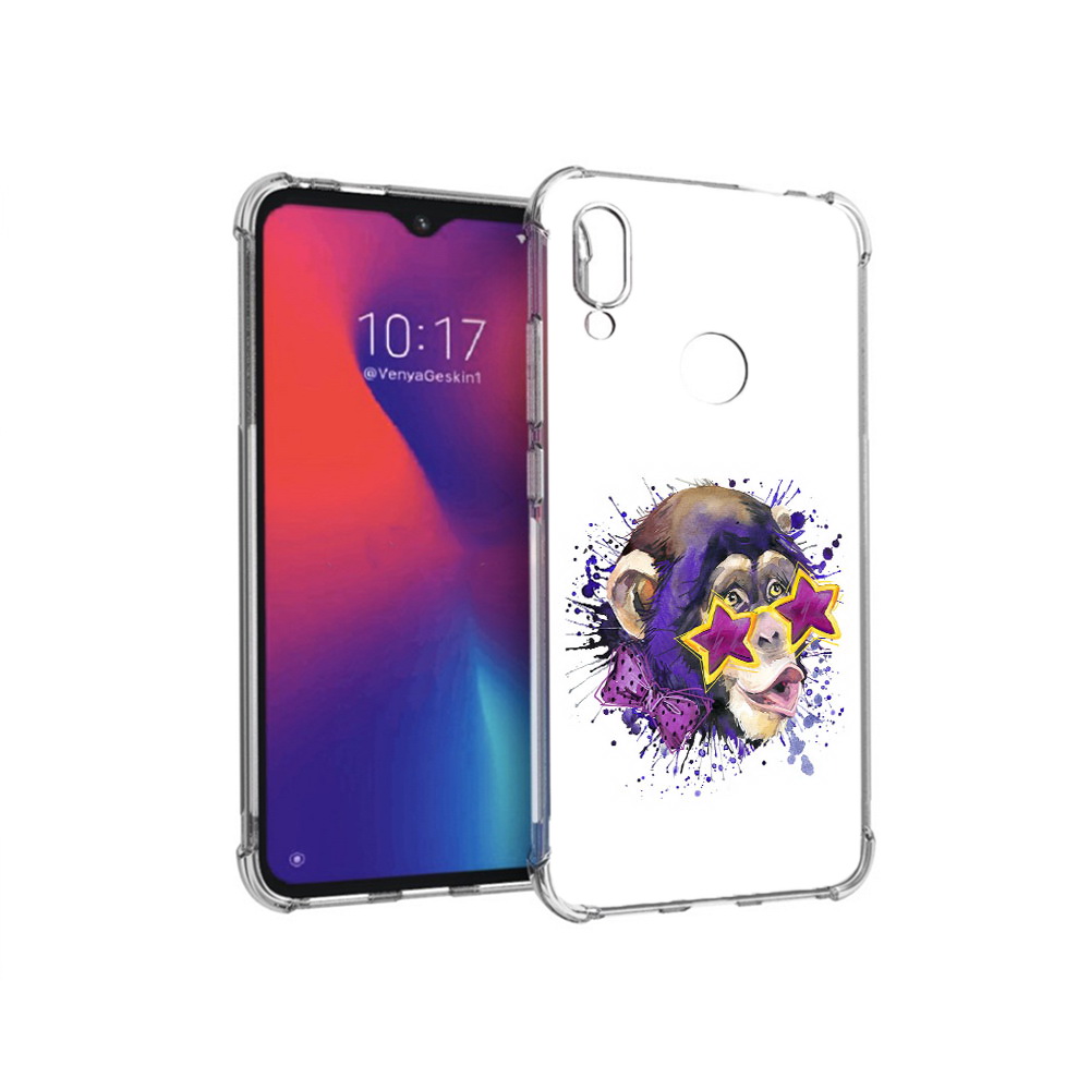 

Чехол MyPads Tocco для Xiaomi Redmi Note 7 обезьяна в очках (PT125338.275.524), Прозрачный, Tocco