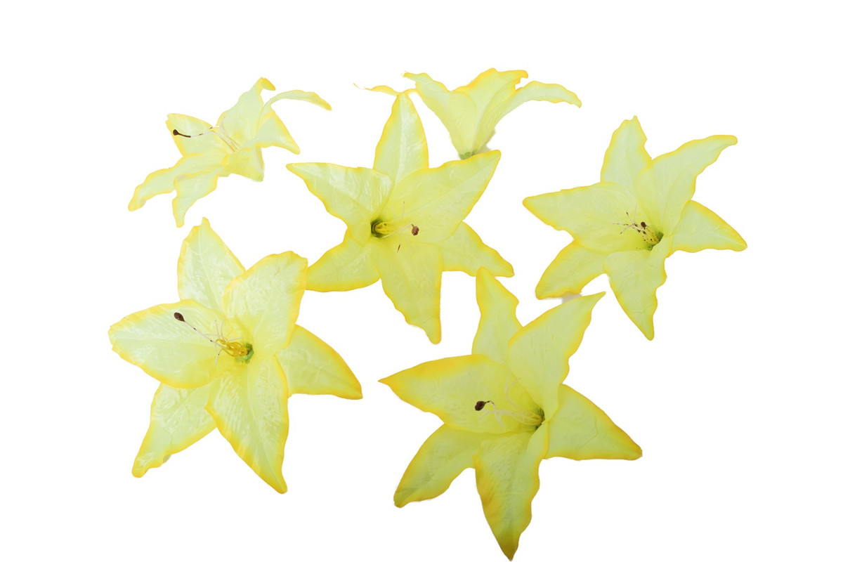 

Искусственные цветы головка лилии, Желтый