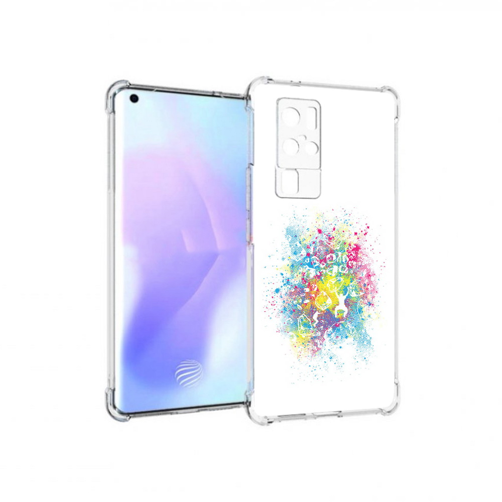 

Чехол MyPads Tocco для Vivo X50 Pro акварель абстракция (PT226970.404.214), Прозрачный, Tocco