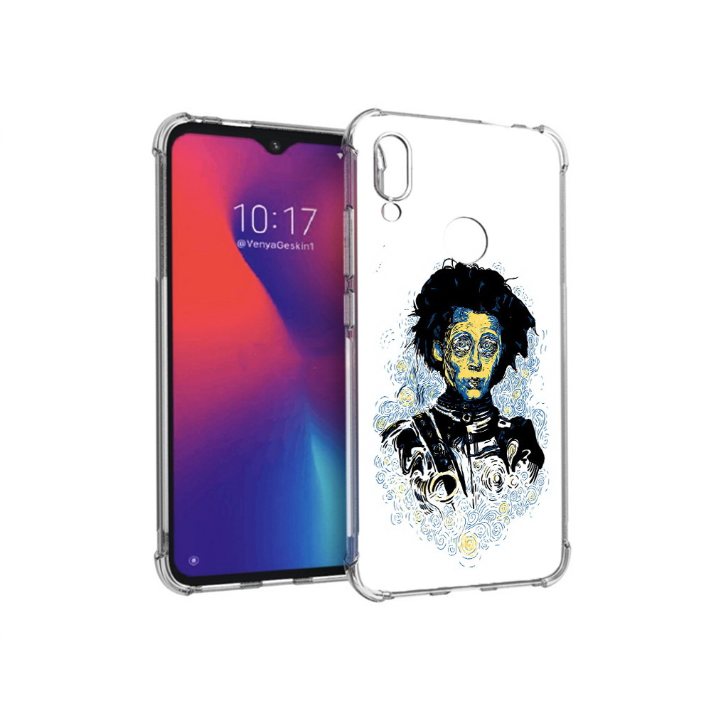 

Чехол MyPads Tocco для Xiaomi Redmi Note 7 парень черно-белый абстракция, Прозрачный, Tocco
