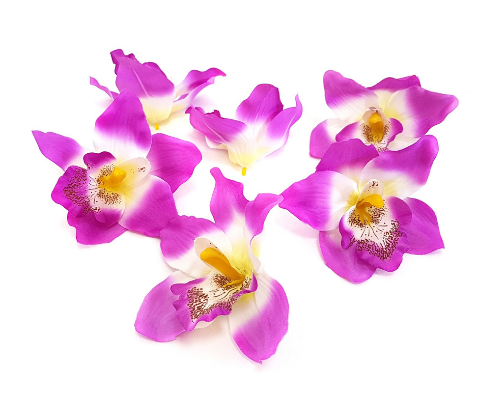 

Искусственные цветы Головки орхидей, Сиреневый