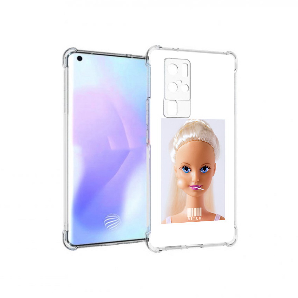 

Чехол MyPads Tocco для Vivo X50 Pro барби (PT226970.404.226), Прозрачный, Tocco
