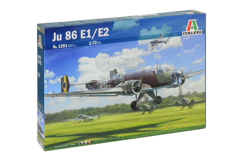 Сборная модель Italeri 1/72 Самолет JU 86 E1/E2 1391