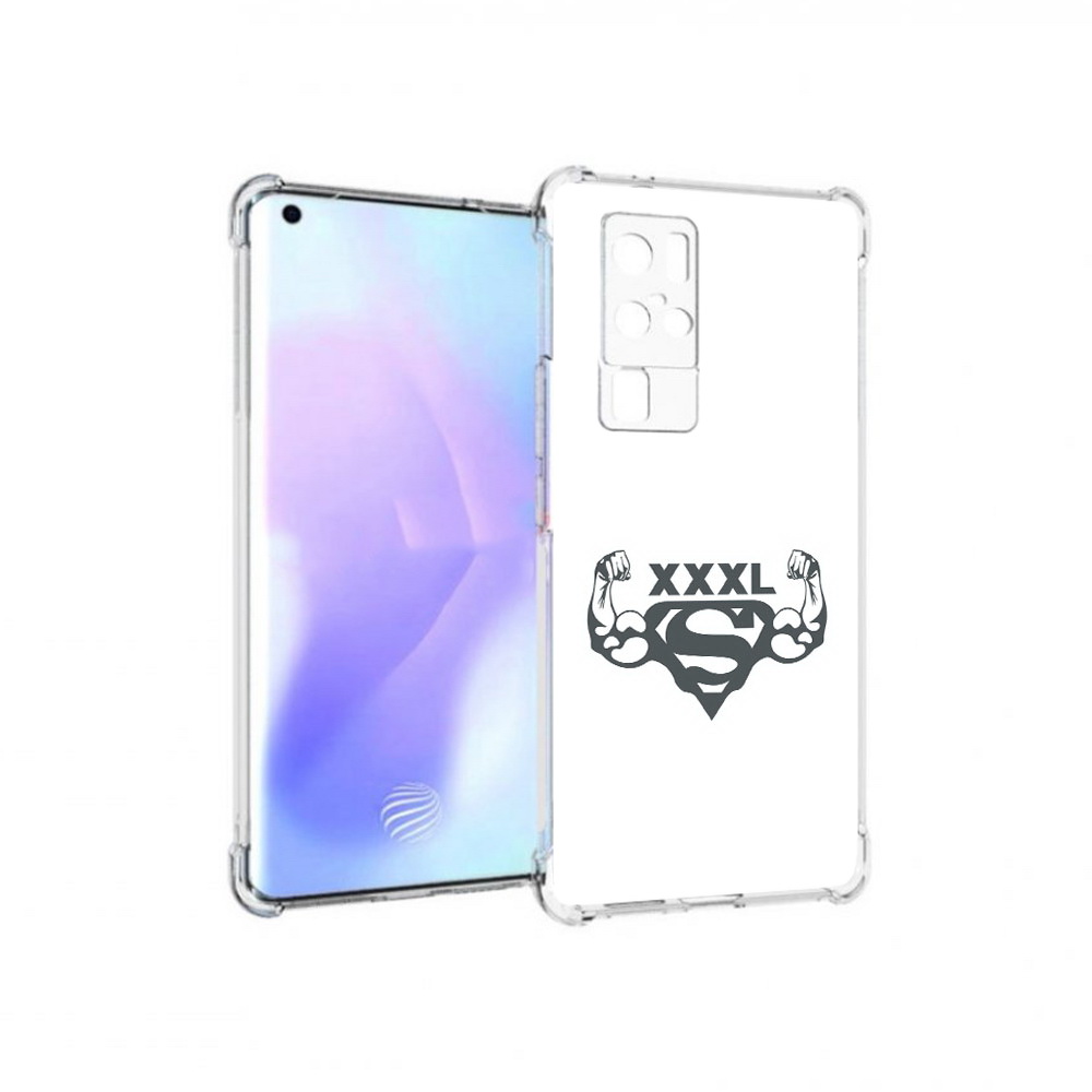 

Чехол MyPads Tocco для Vivo X50 Pro бодибилдинг супермен (PT226970.404.237), Прозрачный, Tocco